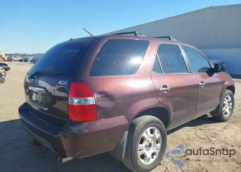 2001 Acura Mdx z USA, uszkodzony, nr VIN 2HNYD18201H539650